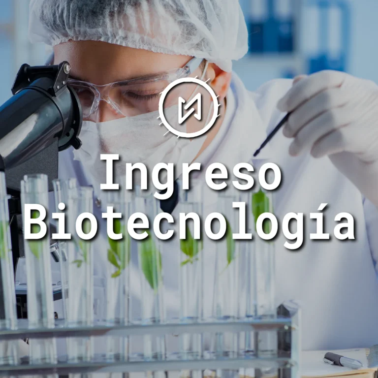 INGRESO BIOTECNOLOGÍA
